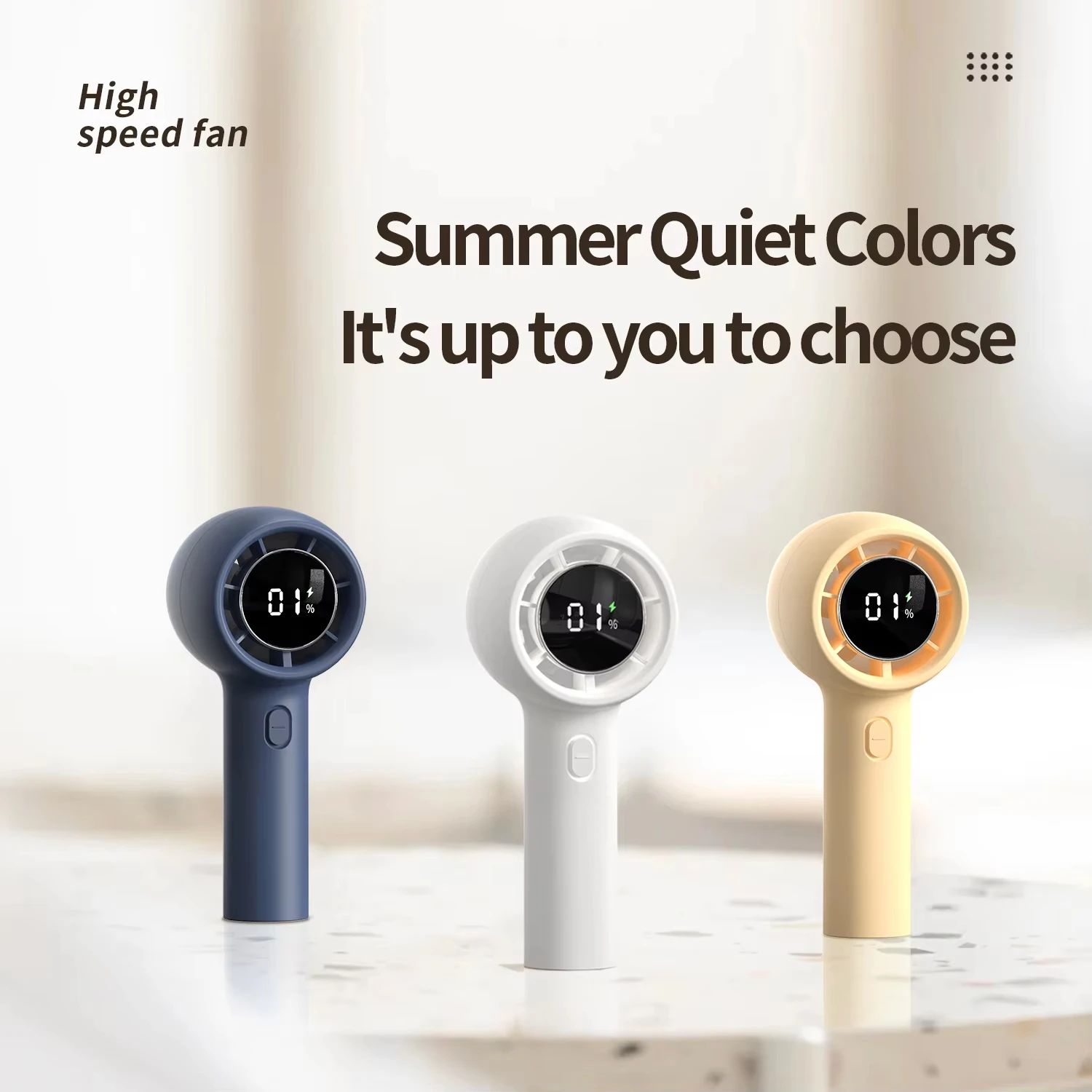 

Портативный ручной высокоскоростной мини-кондиционер 3000 мАч, 100 режимов, перезаряжаемый вентилятор-охладитель для личного использования