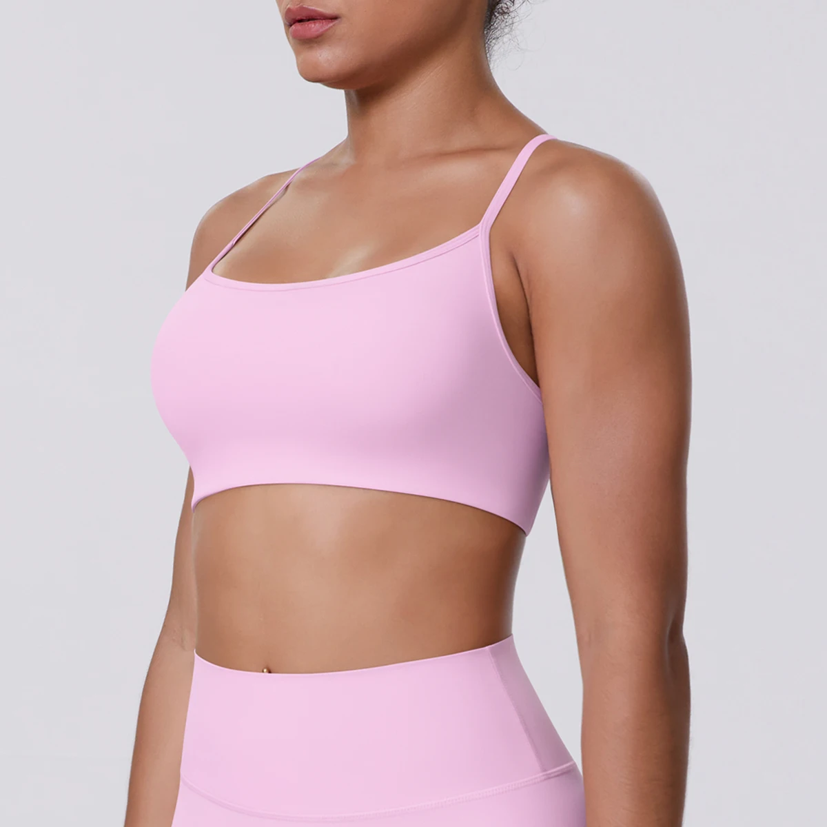 Sport-BH Nahtloses Yoga-Top Damen Fitness-Artikel Gym Active Wear Back Cross Workout Push-up Fitness Laufunterwäsche – Detail 9