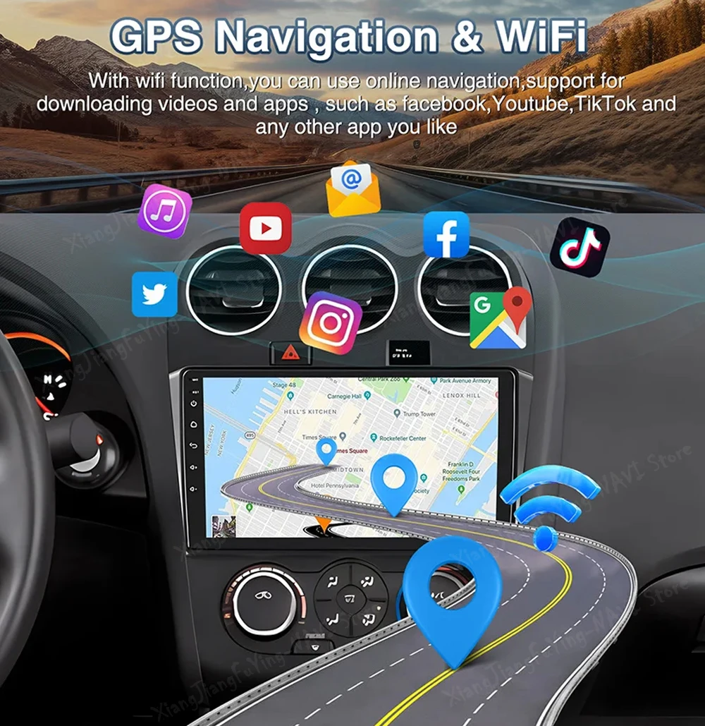 Android 16 For Toyota Land Cruiser Prado 150 2010 - 2013 GPS Navigation QLED Touch Screen Auto Tools Head Unit Cooling Fan