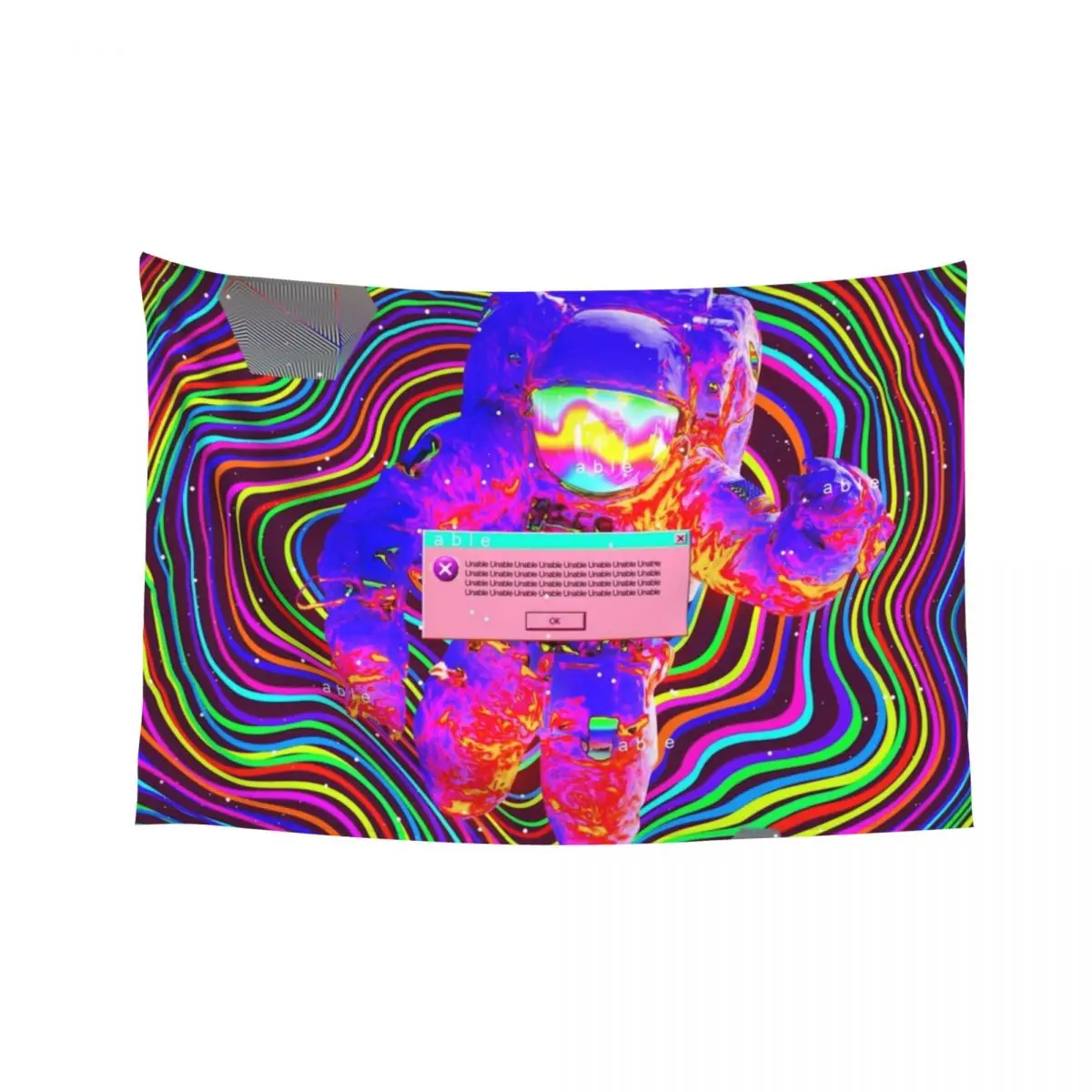 

trippy astronaut Tapestry Aesthetic Decoration Room Design Room Ornaments Tapestry