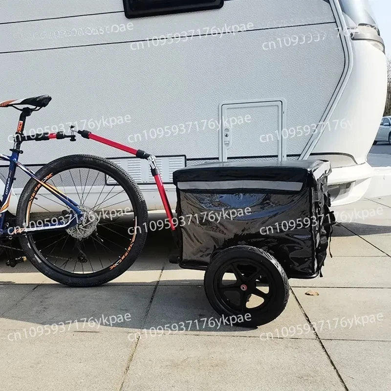 Bicycle Trailer Camp Car Outdoor Fishing Camping Hand Pull Car Rear Hanging Insulated Electric Vehicle Trailer
