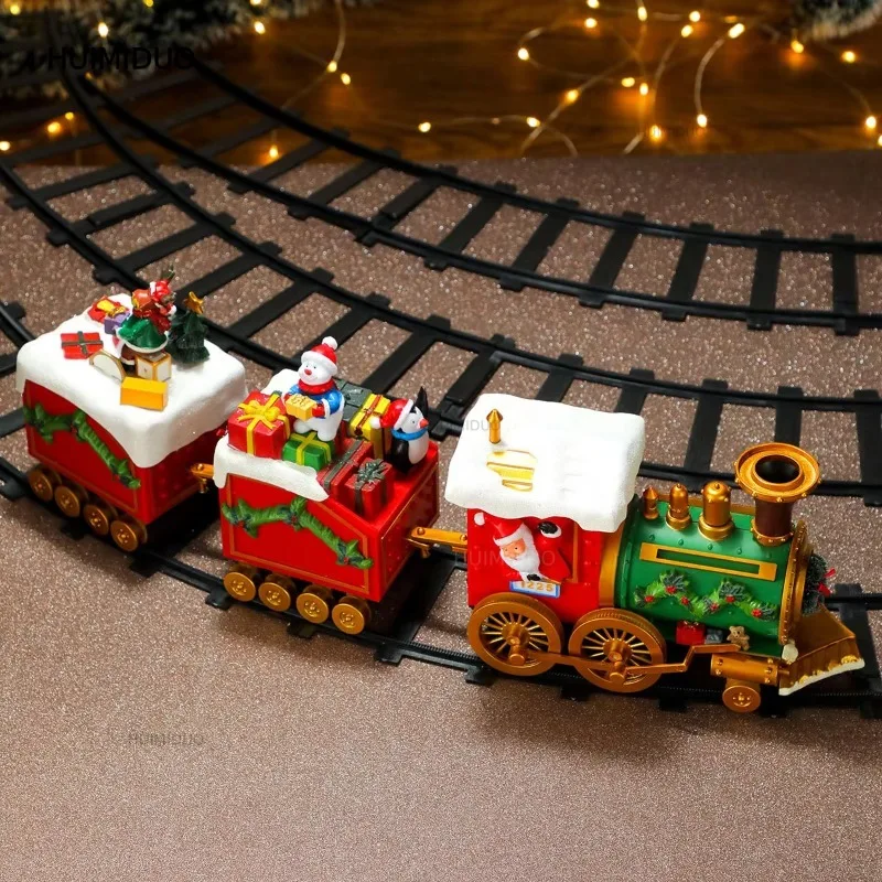 1.35 Meters in Diameter Christmas Track Train Christmas Tree Decorations Atmosphere Scene Arrangement Christmas Gifts