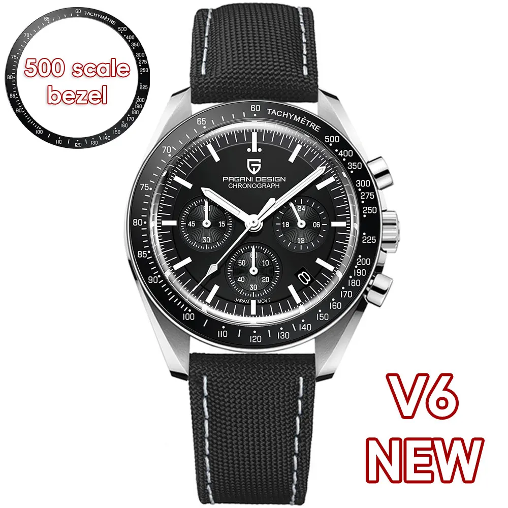 PAGANI DESIGN 2026 New Men's Watches Retro Luxury Tribute to CK2998 Quartz Watch For Men Speed Chronograph AR Sapphire crystal image 3