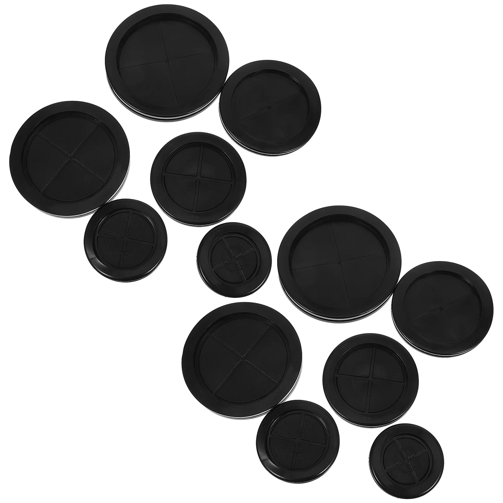 

12Pcs Flexible Rubber Cable Grommets Double Sided Wire Protector Desk Hole Cover Snap Bushing Electrical Cable Cord Furniture