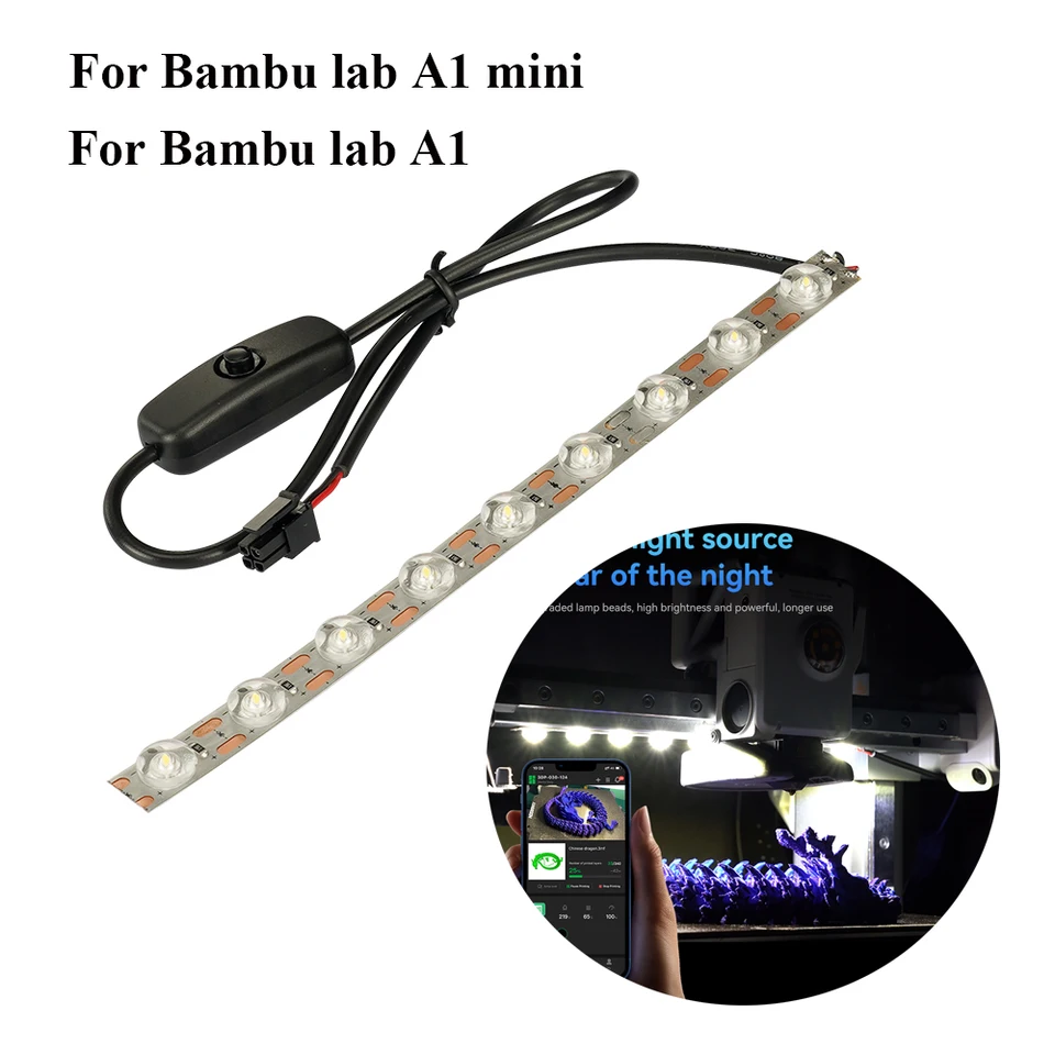 Bambu Lab Stampante 3d Kit Barra Luminosa COB Da 24 V Per Stampante 3D