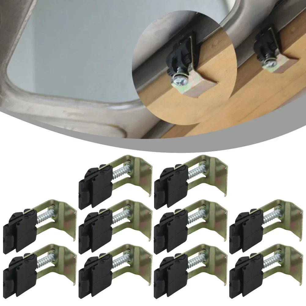 Undermount ajustável Sink Clips, Suportes de Montagem, Reparação para Cozinha, Fixação Clipes Acessórios, 14-32mm, 10x