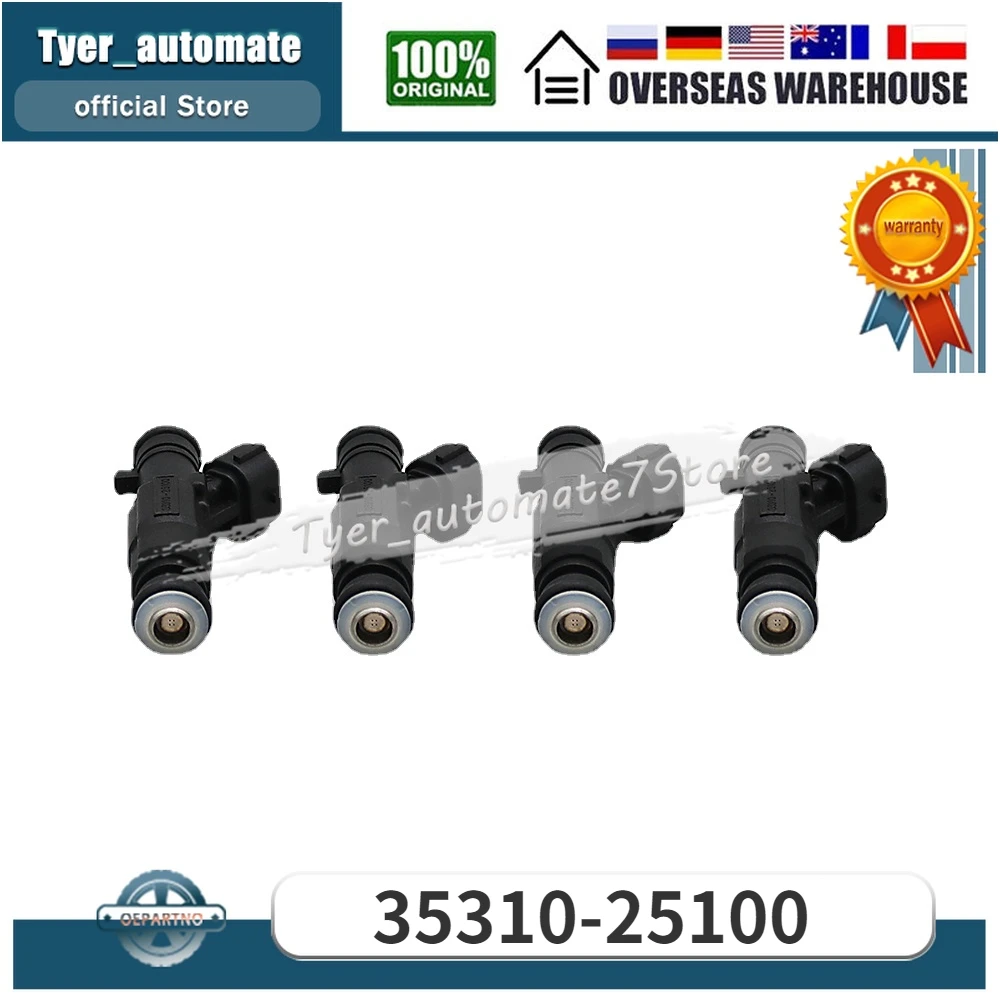 

4Pcs Fuel Injectors For KIA Carens Magentis Carnival 2.0L Hyundai SONATA ACCENT 1999-2006 35310-25100 3531025100