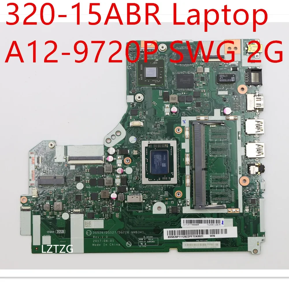 Motherboard For Lenovo ideapad 320-15ABR Laptop Mainboard CPU A12-9720P Radeon 530 2G 5B20P11128