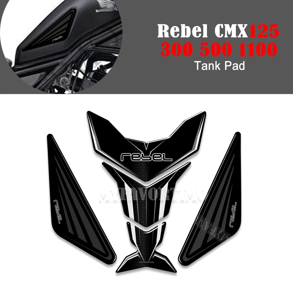 For Honda Rebel CMX500 CMX300 CMX1100 CM CMX 125 250 300 500 1100 Fuel Tank Pad Stickers Emblem Protector Decal