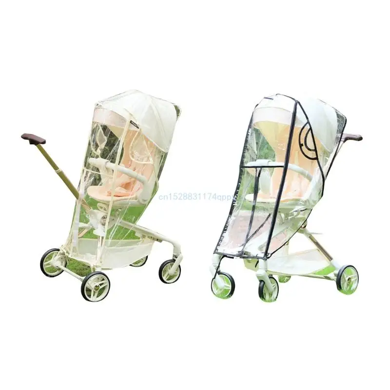 

Breathable Baby Stroller Rain Cover Windproof Protections Weather Shield Pushchair Cover Universal Stroller Dropship