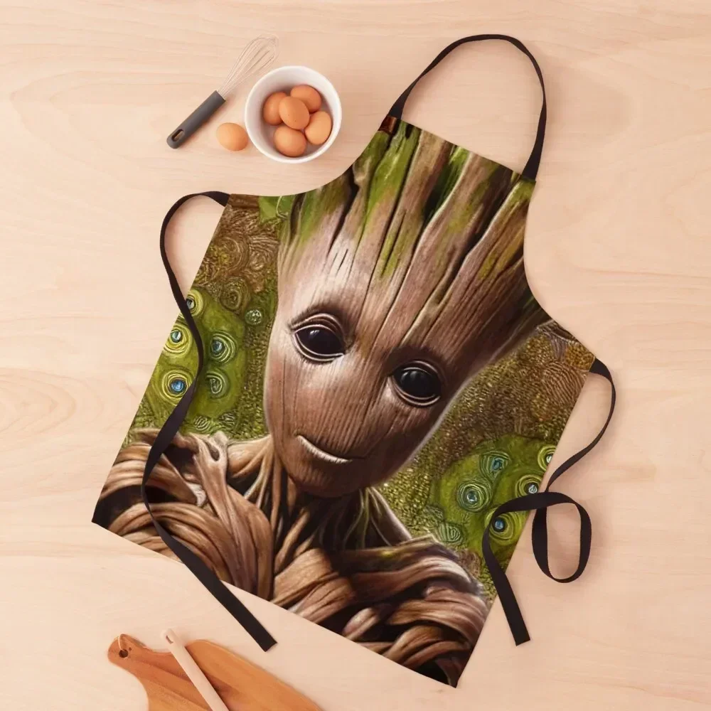 

Wiener überraschung Groot by AI Apron kitchen clothes Cooking Men'ss Apron