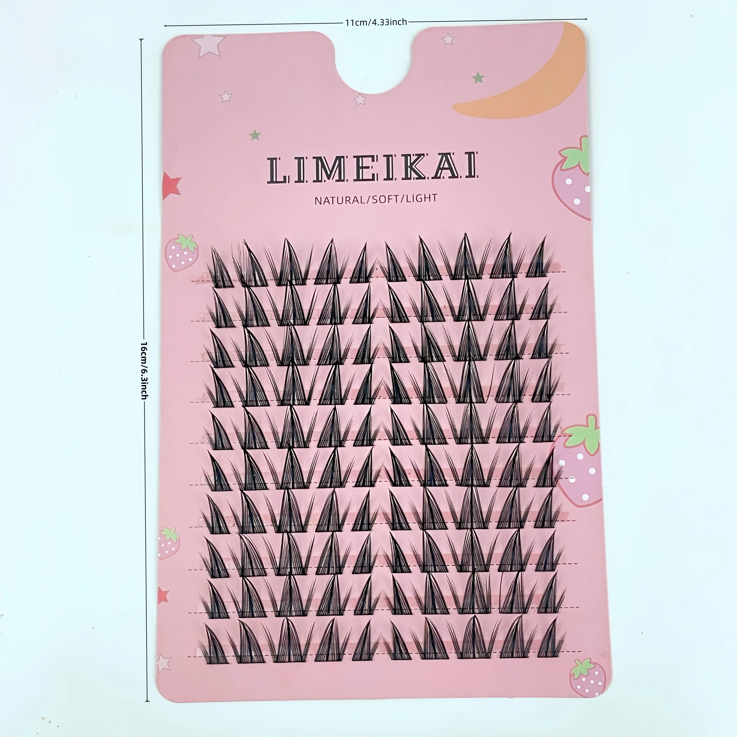 Conjunto de cílios postiços de girassol, 100 clusters, listras finas de estilo natural, acessório de maquiagem reutilizável para profissionais iniciantes