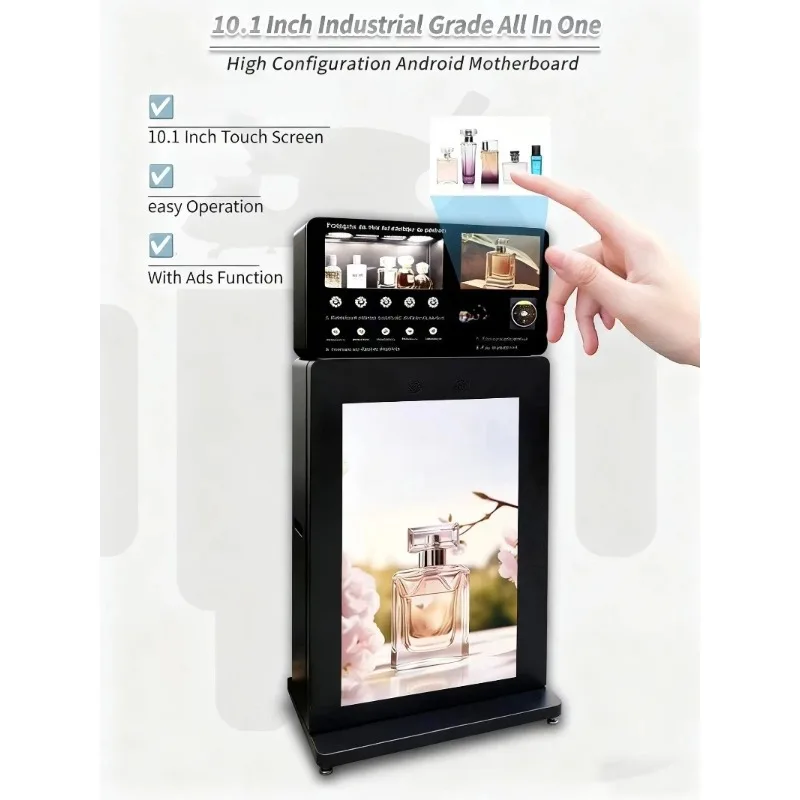 Customized Perfume Vending Machine Spray with Electronic Pay Vertical Perfume Spray Vending Machine Stand