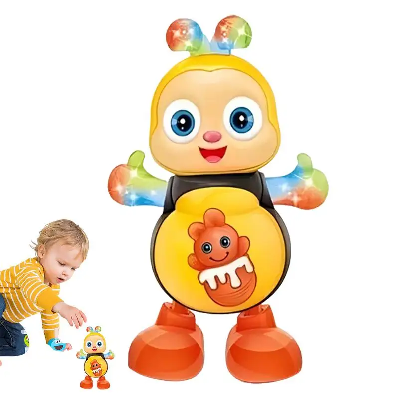 Vocal Toy Cartoon Bee Electric Toys With Sound Flash Lighting Sing Dance for Girls Boys Children Electronic Pets Music Toy Gifts