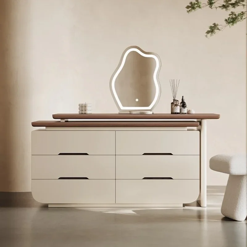 خزانة إيطالية بسيطة للتخزين، خزانة متكاملة، غرفة نوم راقية، زاوية صغيرة بجانب السرير، صندوق من الخشب الصلب #3