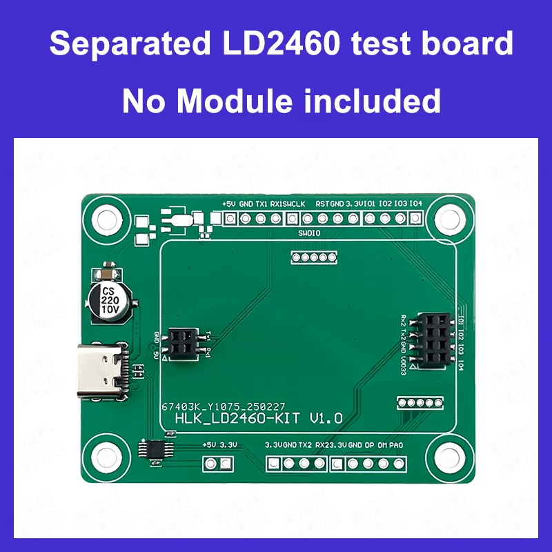 Spedizione gratuita HLK-LD2460 Modulo di movimento del sensore di localizzazione della distanza dell'angolo del numero umano della casa intelligente 24G