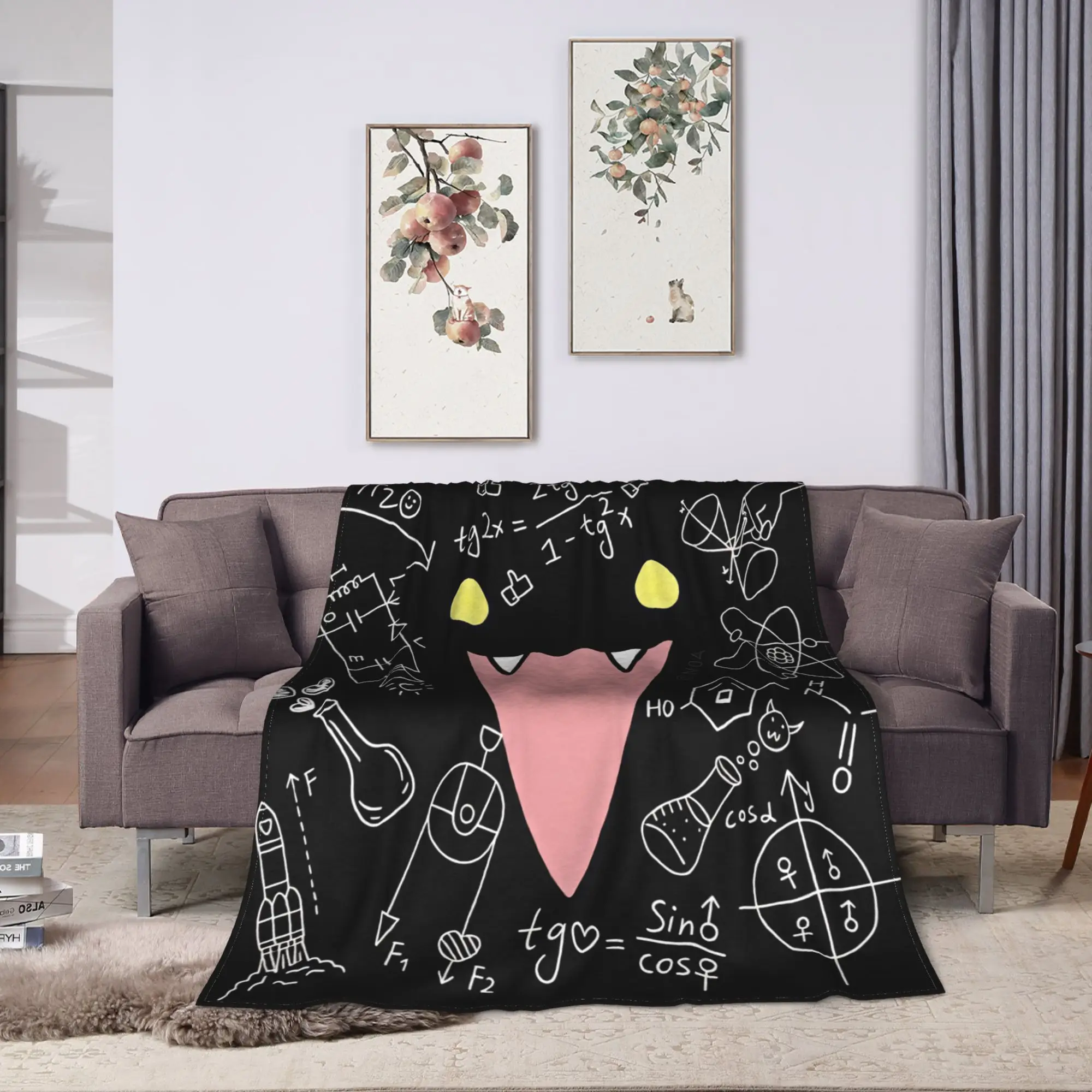 L-Lightsaber BL Manhwa Soft Blankets  Fashion Plane Travel Throw Blanket Bedroom Flannel Bedspread Sofa Bed Cover