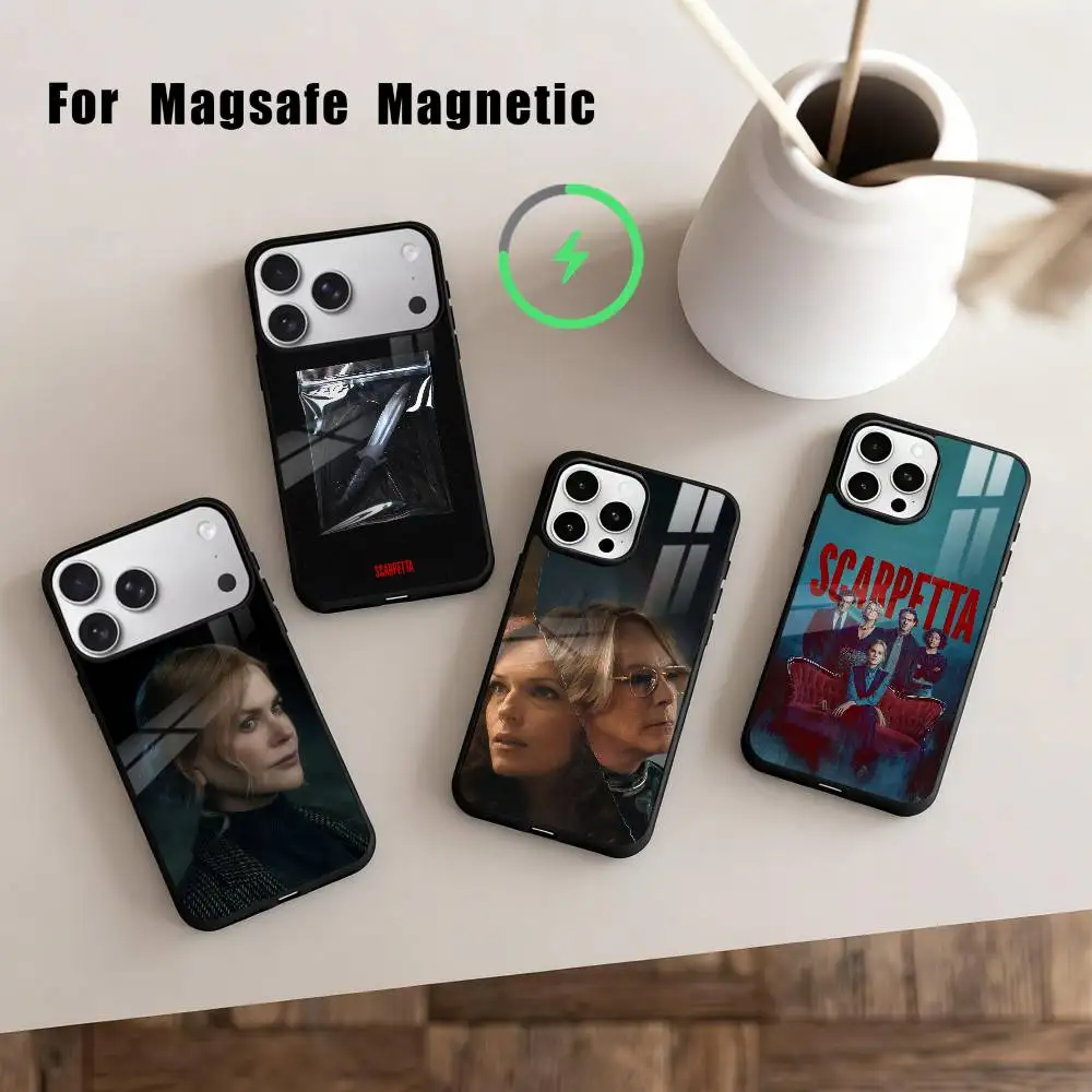 

TV Series Scarpetta Phone Case For iPhone17,16,15,14,13,12,11 Plus,Pro Max Magnetic For Magsafe Wireless Charging