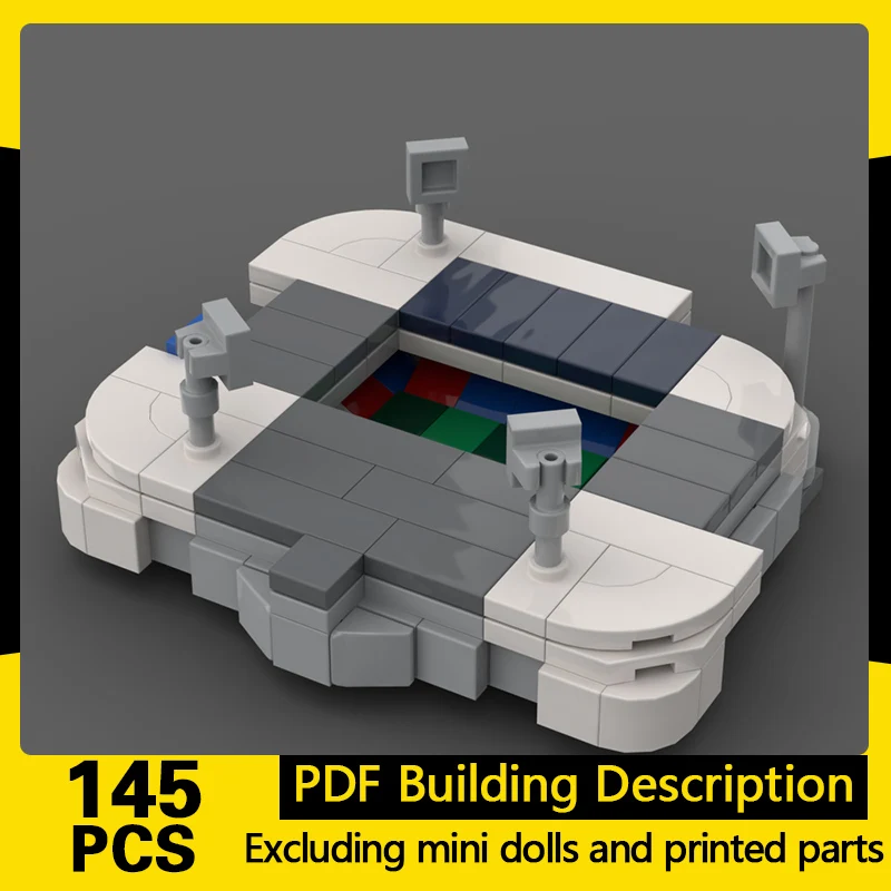 

City Street View Model MOC Building Bricks Modern Football Stadium Modular Technology Gifts Holiday Assemble Children Toys Suit