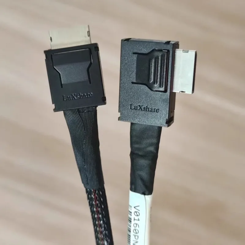 

Oculink Adapter Cable SFF-8611 Left Bend Server Array Card Motherboard Backplane Connection Cable