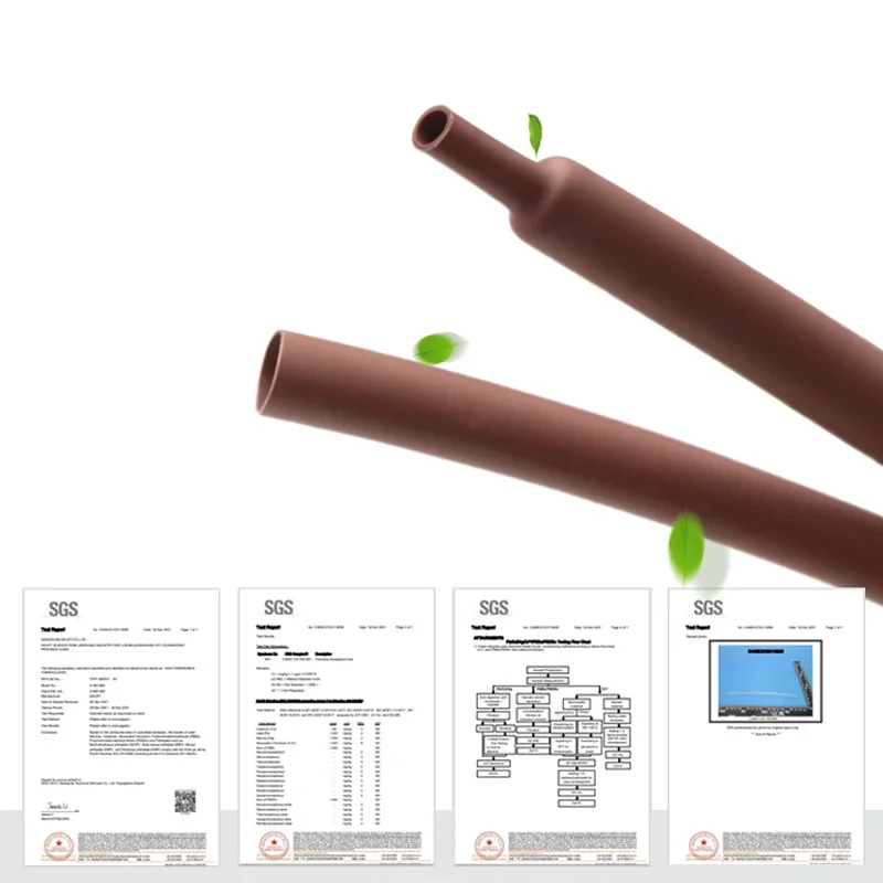 1/3/5/15/30m Brown 2:1 Heat Shrink Heatshrink Tube 1mm ~ 50mm Diameter Wire Repair DIY Cable Protecctor Tubing Sleeving Wrap