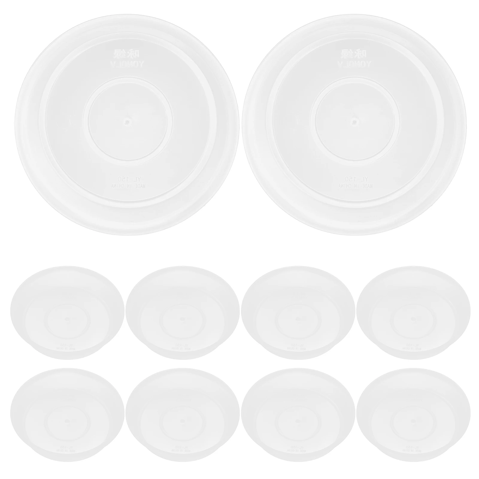 

10 Pcs Flower Pot Tray Water Drip Trays for Potted Plants Garden Saucers Pans Drainage Planter Bottom Bracket Indoor