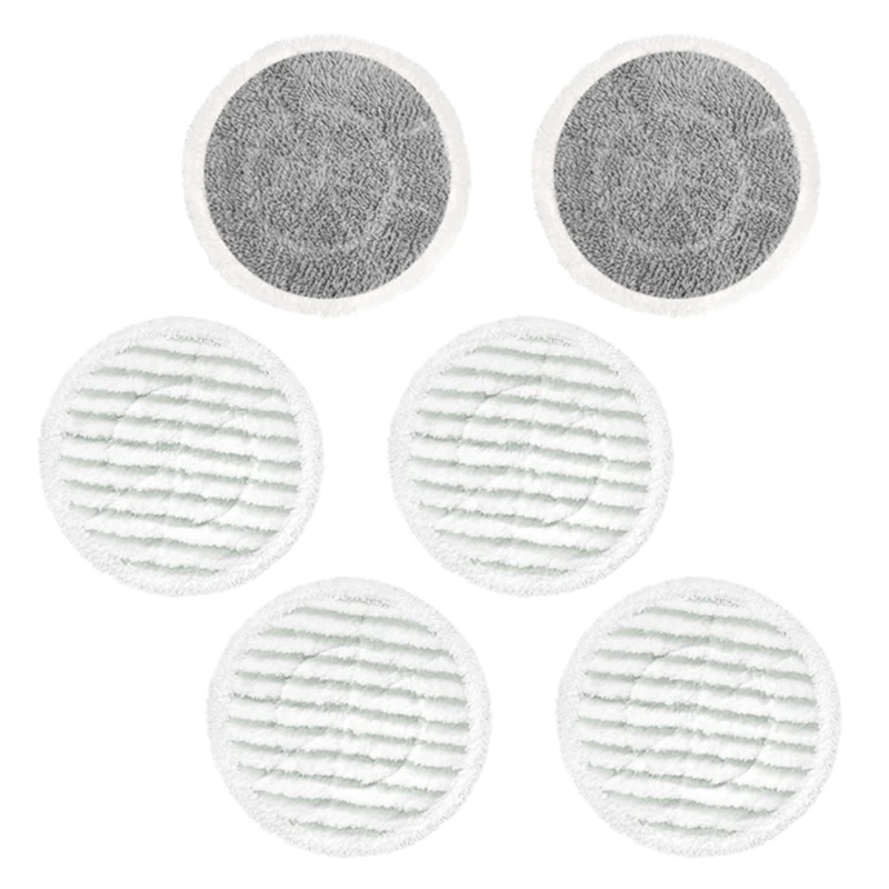 サメ、スチーム、スクラブ用のオールインワンスクラビングモップパッド、モデルxkitp7000、s7000amz、s7001、s7001tgt、6個の交換