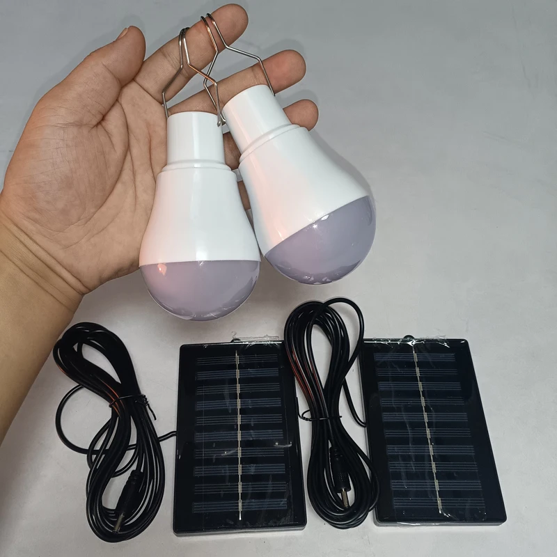 

2 Sets of Solar Lights Solar Camping LED Pendant Lights Hangable Tent Lights Christmas Gifts Stocking Stuffers Gifts for Him
