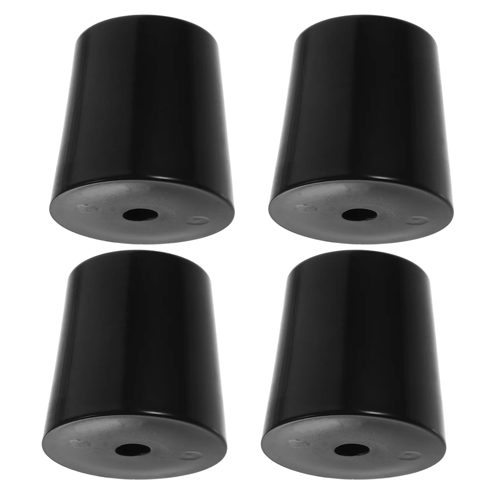 4 Pcs Car Accessories Bumper Stop Cone Trailer Door for Truck Gates Round Black Cargo Ramp Doors