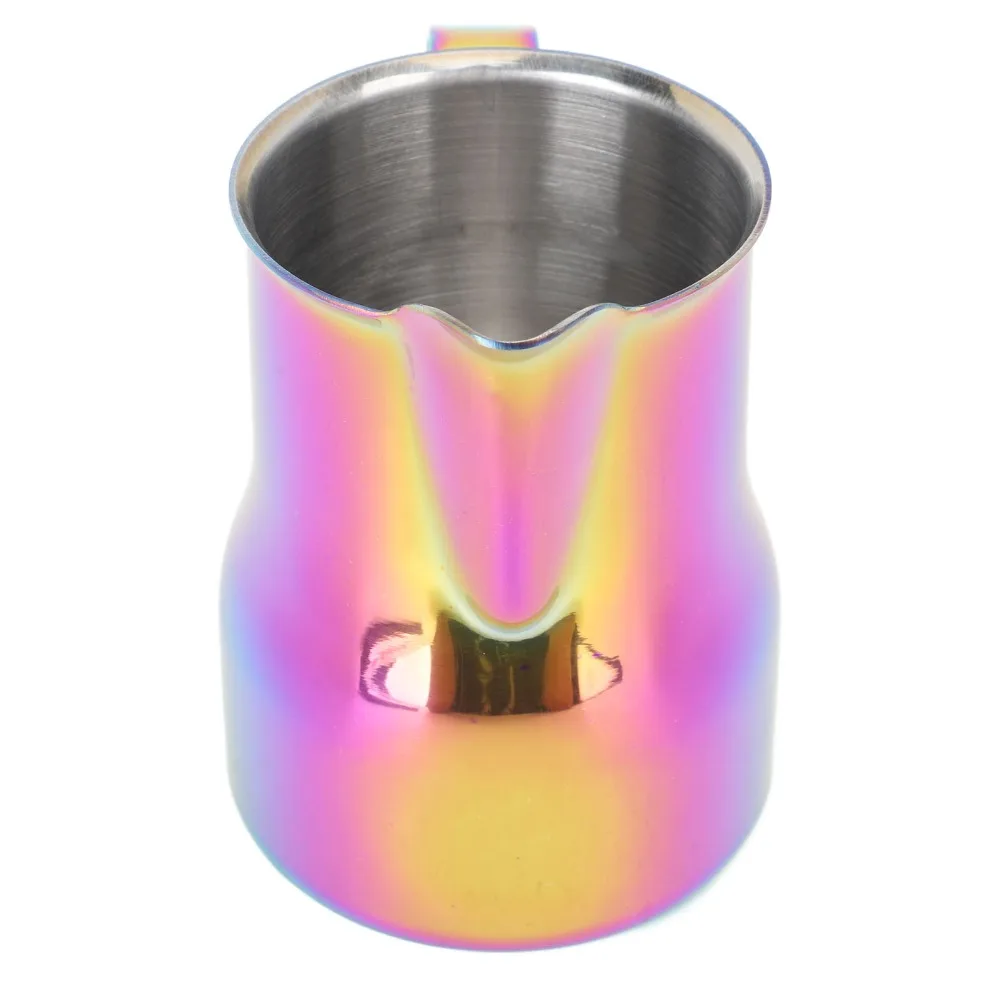 304 Stainless Steel Milk Frothing Pitcher 350ml Capacity Eagle Spout Milk Foaming Cup Precision Pour Spout Pointed Mouth