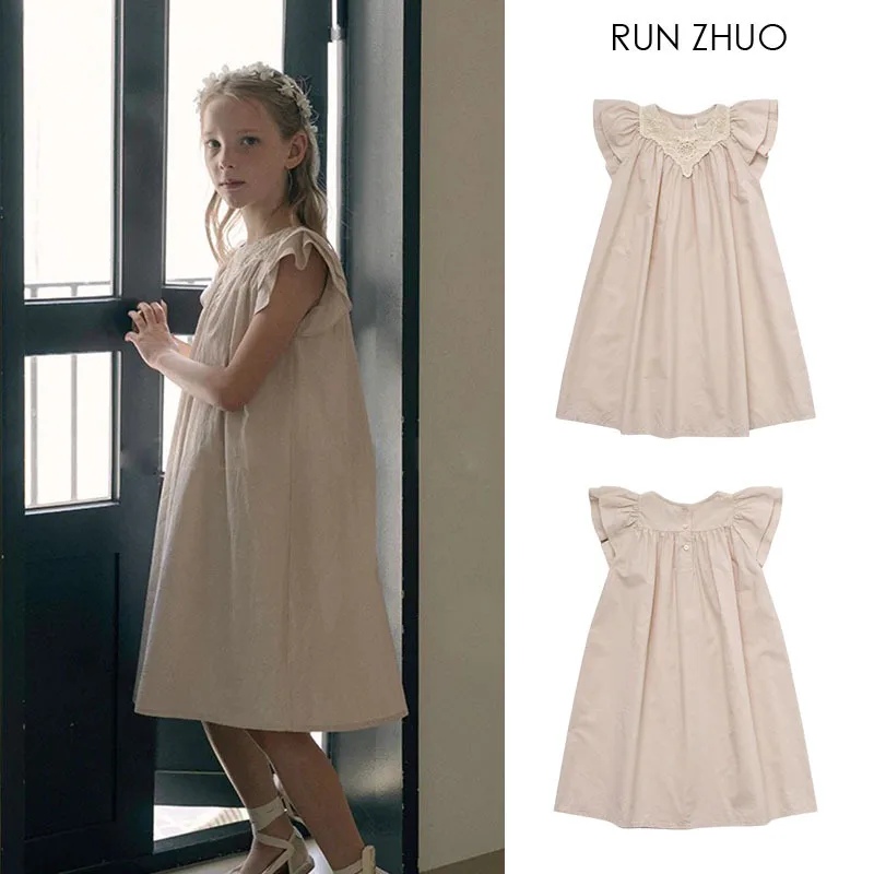 

Pre-Sale 2026Spring and SummerLOUThe same exquisite style with a large lace collar and small flutter sleeves, Liera dress for gi