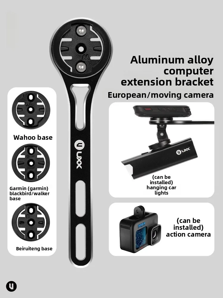 

UXX Inteated Handlebar Mount for Road And Mountain Bikes Cycling Cuter Light Extension Braet Sports Camera Base Accory