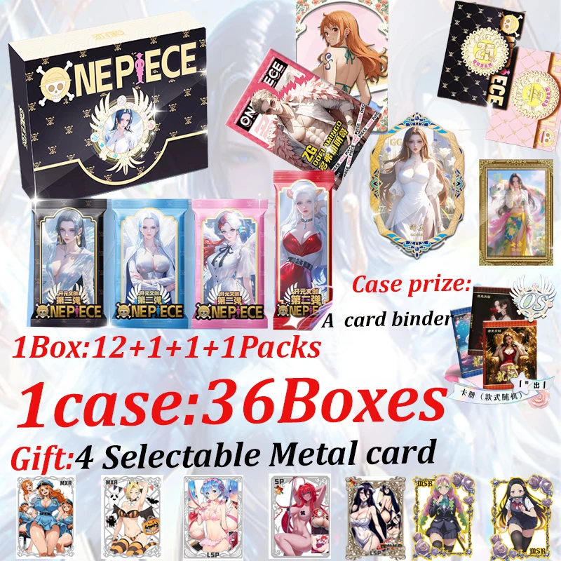 Wholesale New KAIYUN One Piece Card Hobby CCG Collectible Card Nami Yamato Zoro Doujin Booster Box Kids Toy Gifts