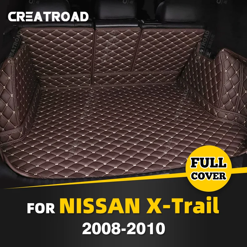 

Автомобильный коврик для багажника с полным покрытием для Nissan X-Trail 2008-2010 09, автомобильный коврик для багажника, подкладка для груза, защитные аксессуары для интерьера