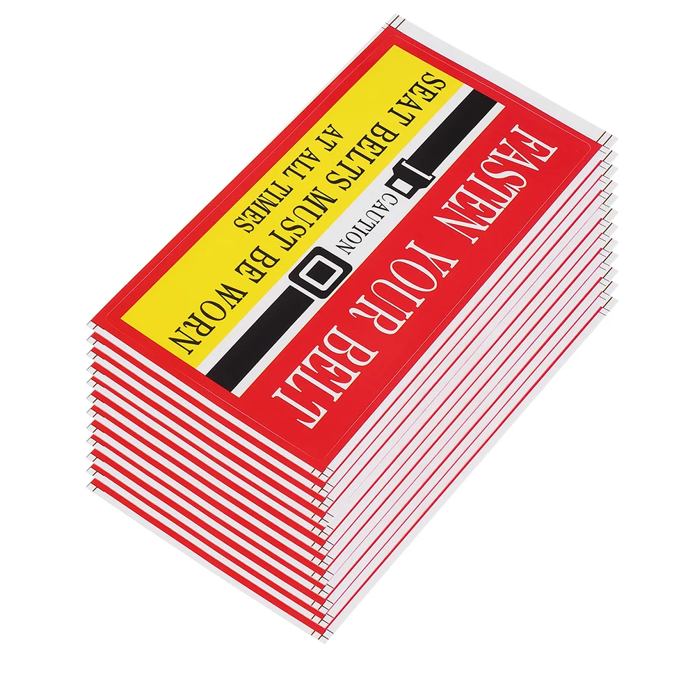 

60 Pcs Sticker Caution Label Must Worn in This Vehicle Sign Stickers for Car Decals Warning Labels