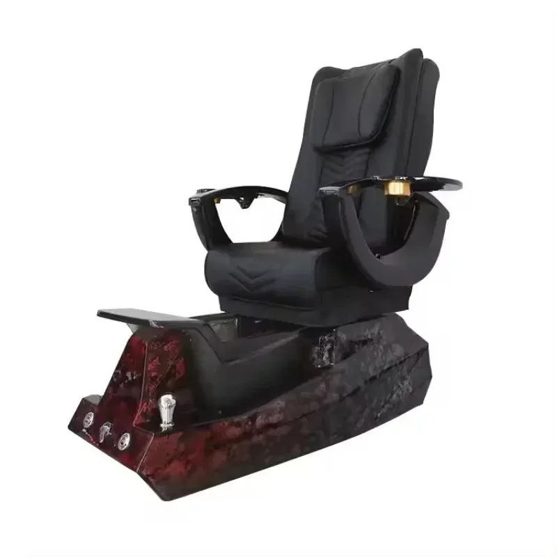 Black Foot Spa Chair Electric with Fiberglass Base