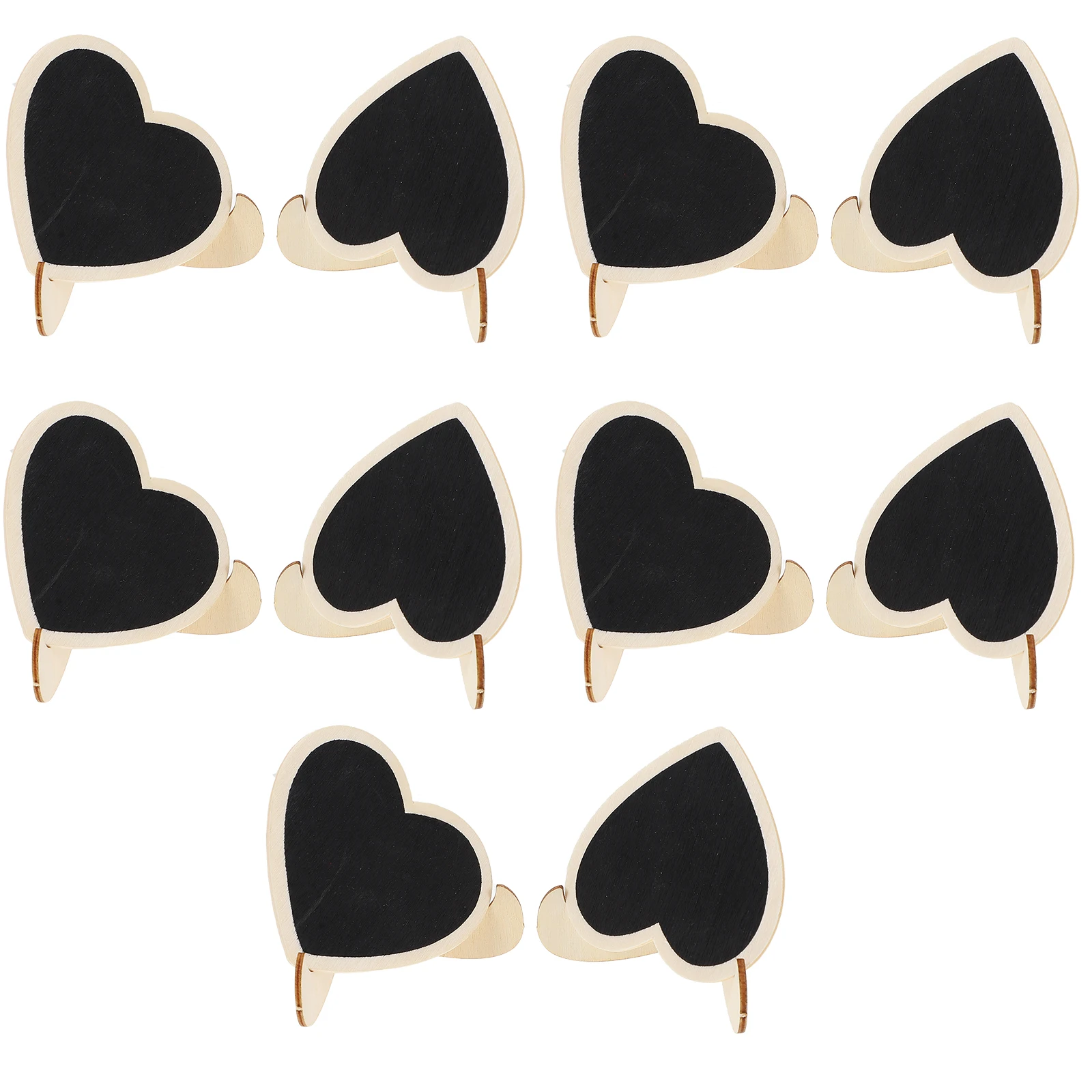 

10pcs Mini Chalkboard Desktop Blackboard Wood Material Home Decor Photo Prop Great Gifts Wedding Adornment Table Sign
