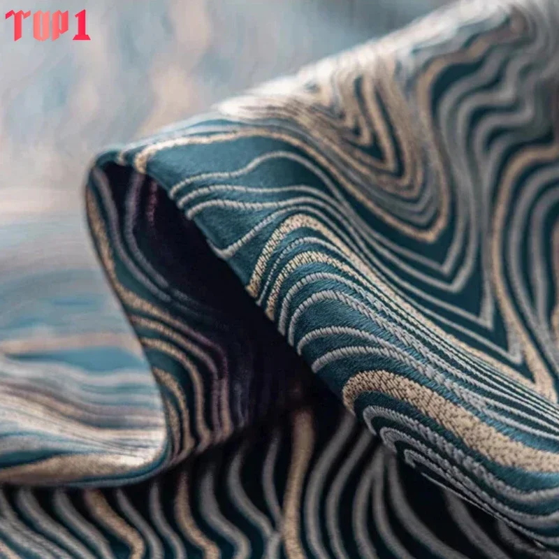 

Fashion Modern Thick Blackout Curtains for Living Room Bedroom High-end Jacquard Curtains Custom Size Soft Fabric Decor