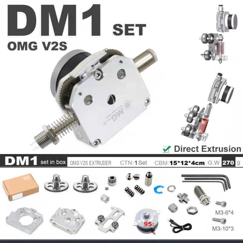 

OMG 3D Pinter All Metal Aluminum Direct Extruder Dual Drive Bowden For Ender 3 Upgraded Orbiter Titan Aero MK8 H2 V6