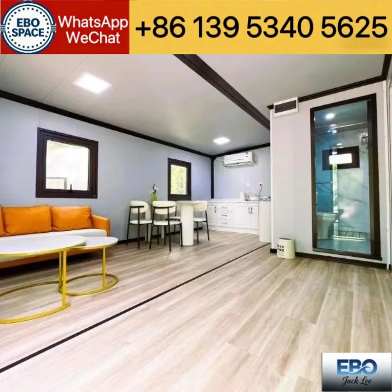   Affordable Expand Fold Prefab Container Building Anti Rust Metal Frame Multi Window Design Road Engineering Staff Temporary Re