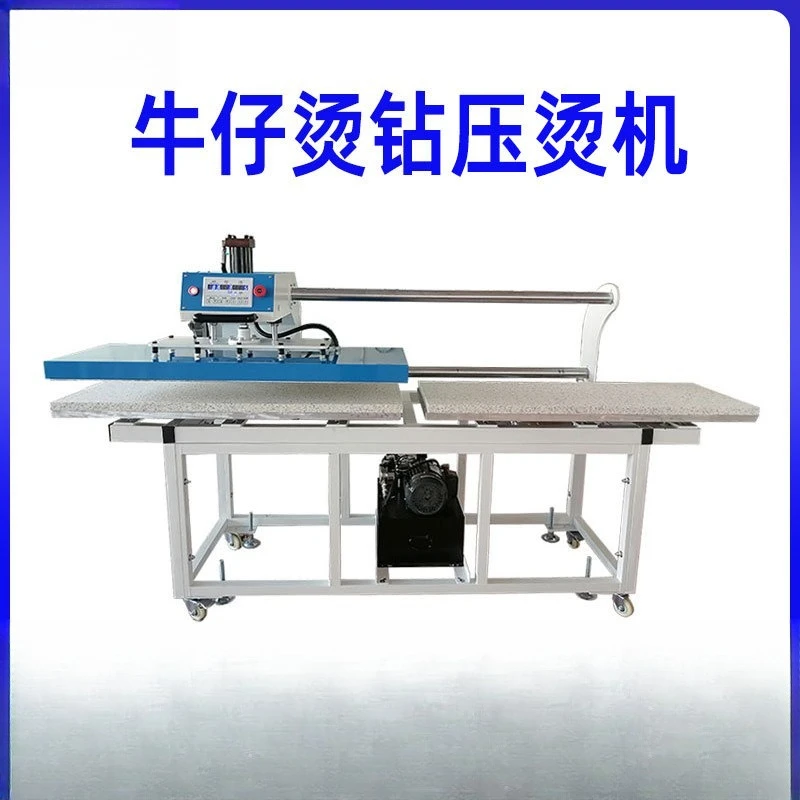 Hydraulic double station pressing machine 40120 large size pressure uniform jeans hot drilling heat transfer printing machine