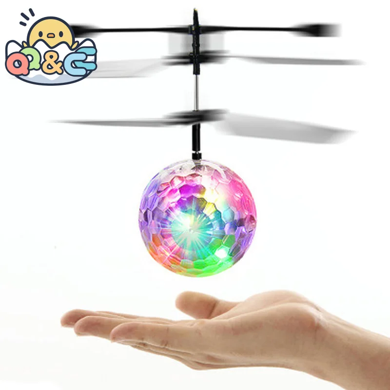 New Flying Ball Luminous Kid's Flight Balls Electronic Infrared Induction Aircraft Remote Control Toys LED Light Mini Helicopter