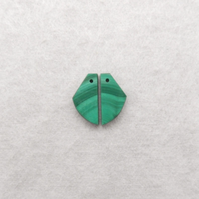 

Малахитовые самородки ручной работы, серьги из натурального камня, модные ювелирные изделия, аксессуар для ожерелья, 18x9x3 мм, 2,5 г