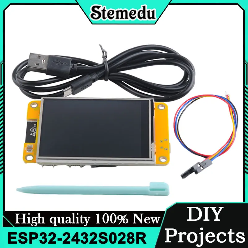 

ESP32 2432S028R 2,8-дюймовый резистивный сенсорный экран с чипом драйвера ILI9341 для проектов DIY Arduino