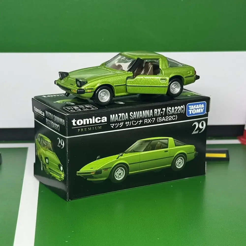 Takara Tomy Tomica Premium 29 Mazda Savannah RX-7 (SA22C) vehículo de Motor de aleación modelo de Metal fundido a presión juguetes de regalo de Navidad para niños