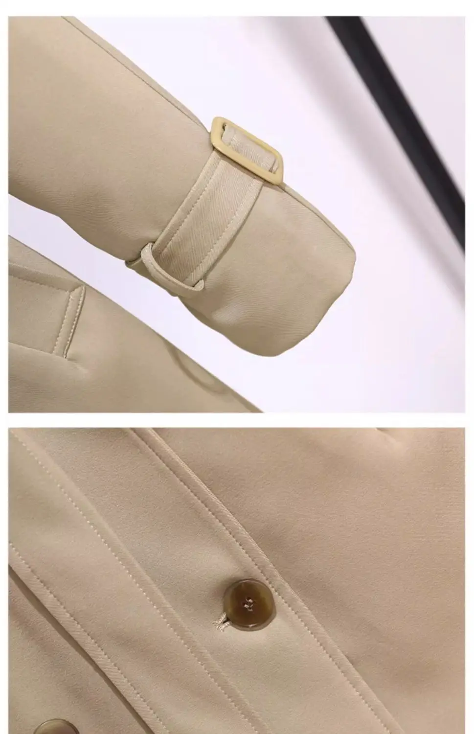 Women's Windbreaker 2026 Spring Autumn New Slim Double-breasted Temperament Coat With Belt Female Mid Length Casual Trench Coat