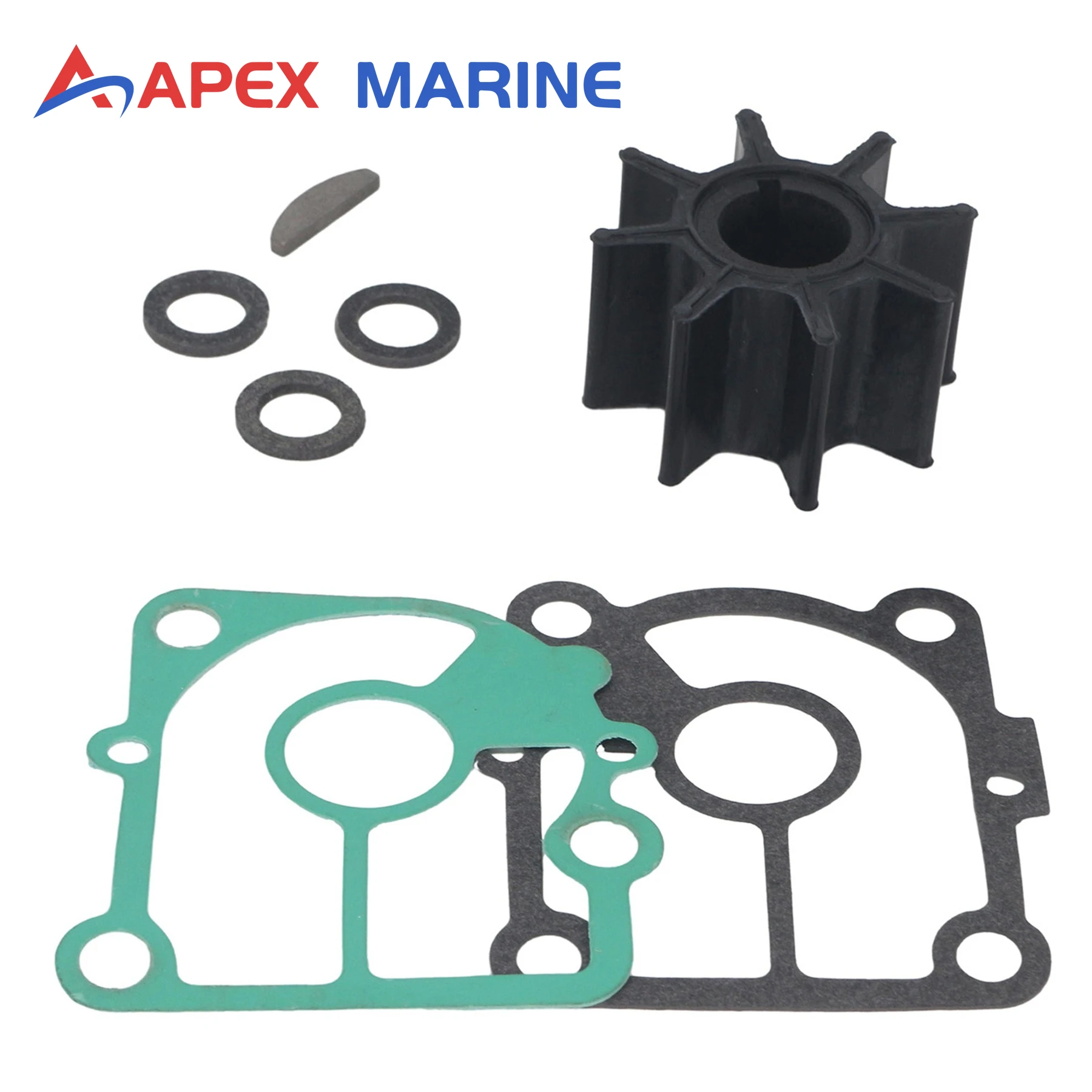 Außenbordmotor-Impeller-Reparatursatz Kompatibel mit Tohatsu 2-Takt M/NS 9,9PS 15PS 18PS Motoren 3LD-65021-0 3LD650210 334-65021-0