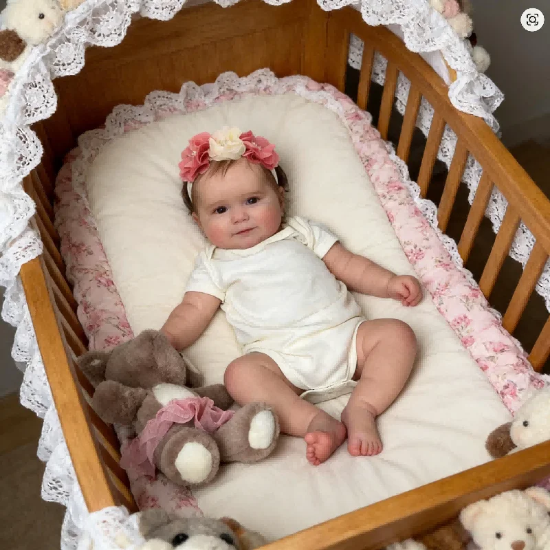 50CMフルビニール防水リボーンドール 女の子用 静脈が見える3Dリアルな肌 リアルなファッションドール 女の子への理想的な贈り物