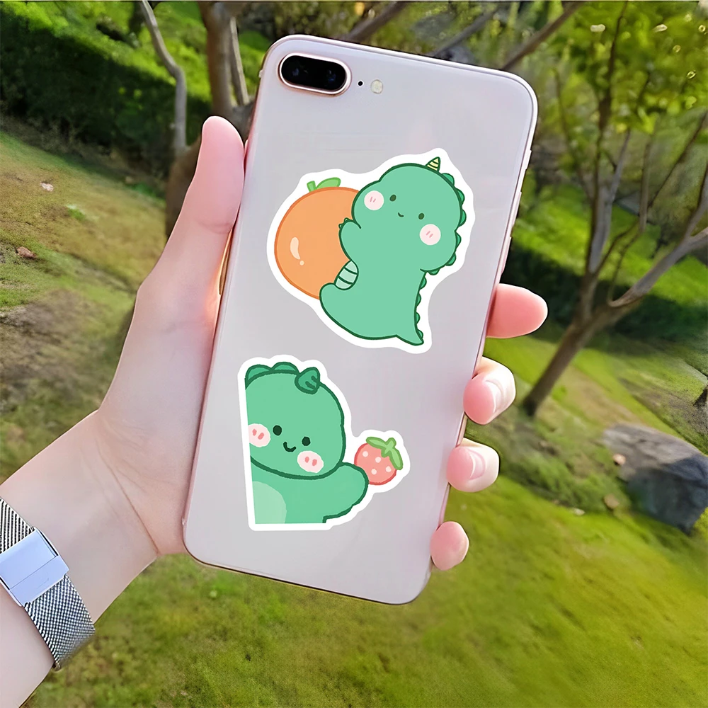 10/30/50/100 ชิ้นไดโนเสาร์น่ารักอะนิเมะสติกเกอร์คาวาอิสร้างสรรค์สติกเกอร์ไดอารี่สมุดภาพรถโทรศัพท์สัตว์การ์ตูนสติ๊กเกอร์ของเล่น