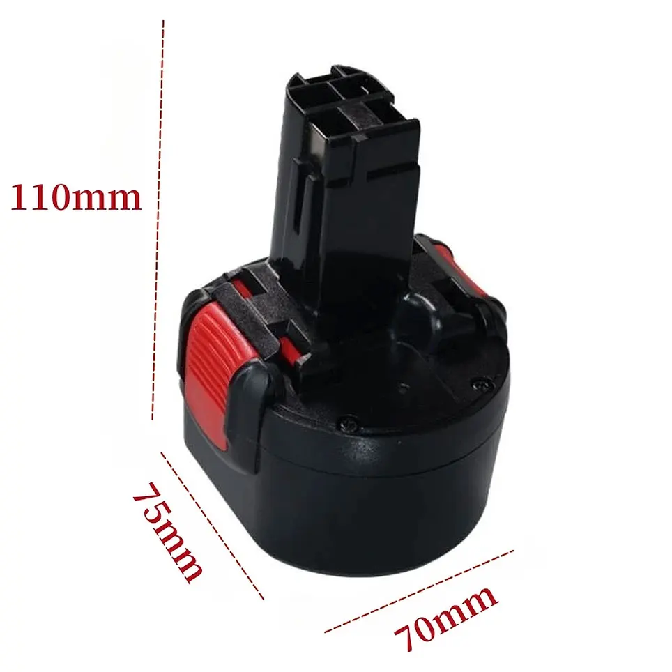 Original Bosch BAT048 9.6V 6800mAh NI-MH Rechargeable Battery Power Tools Battery for Bosch PSR 960 BH984 BAT048 BAT119 L50